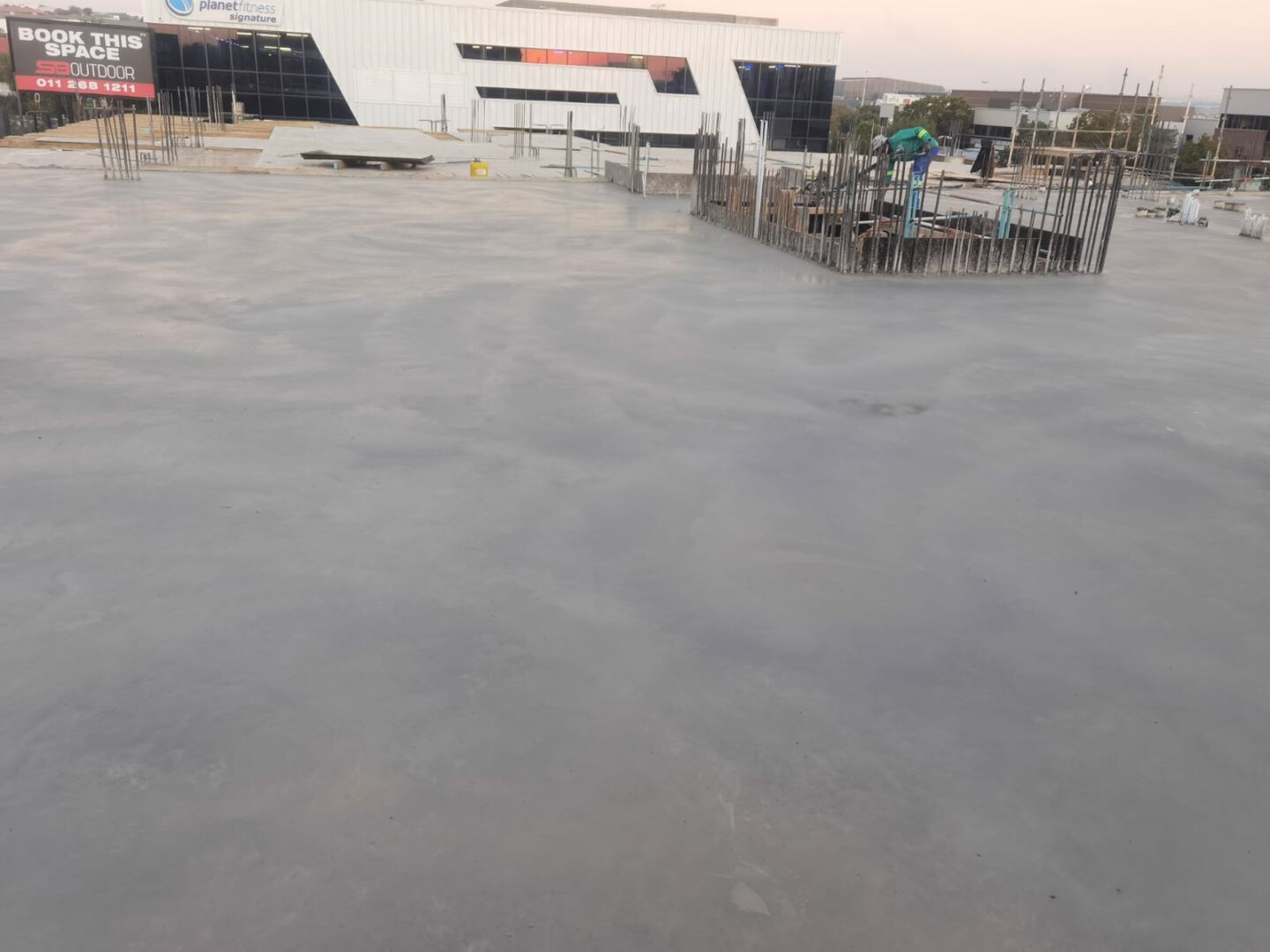 High-traffic area concrete polishing floors